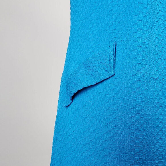 Vintage Blue Short Sleeve Sheath Dress Size M - Picture 4 of 8